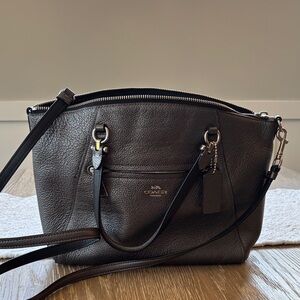 Coach Dark Brown Leather Shoulder Bag